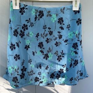 Floral Mini Skirt